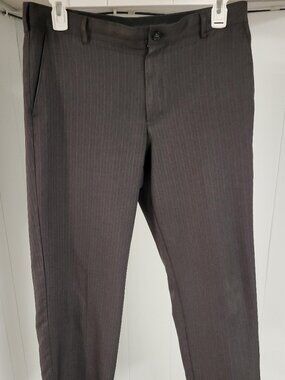 Arrow Grey Pinstripe Men's Dress Pants 34x30